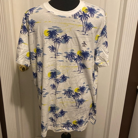 Original Penguin By Munsingwear Men’s Tropical Tee sz L NWT - Picture 1 of 6